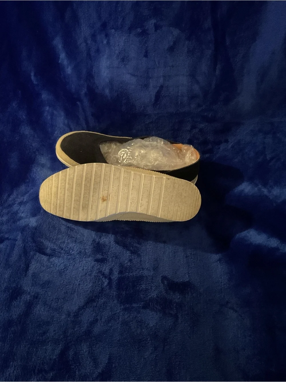 Men's Black Canvas Slip-On Loafers with Contrast Sole